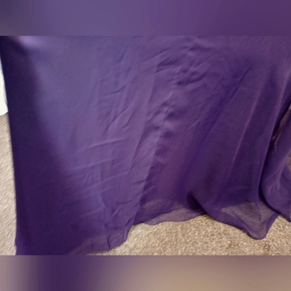 Da Vinci TAG Long Formal Dress, One Shoulder, Ruched, Purple, Long , 16 - Picture 8 of 13